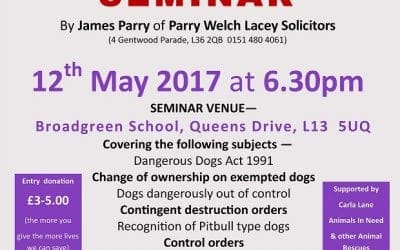 Seminar on Dog Law at Parry Welch Lacey LLP