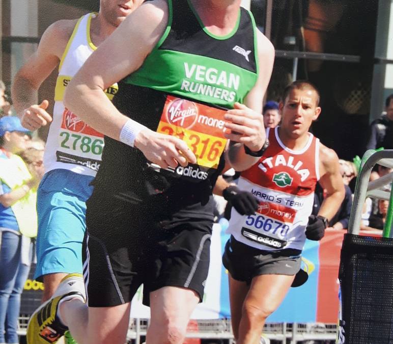 Simon, long distance vegan runner.